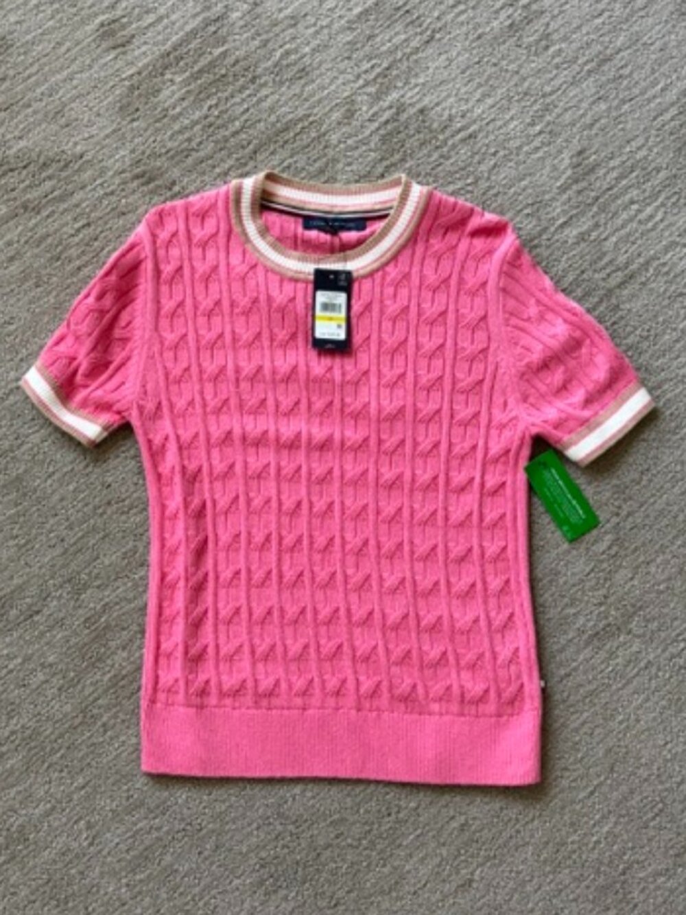 Tommy Hilfiger Women's Short Sleeve Sweater, New with Tags